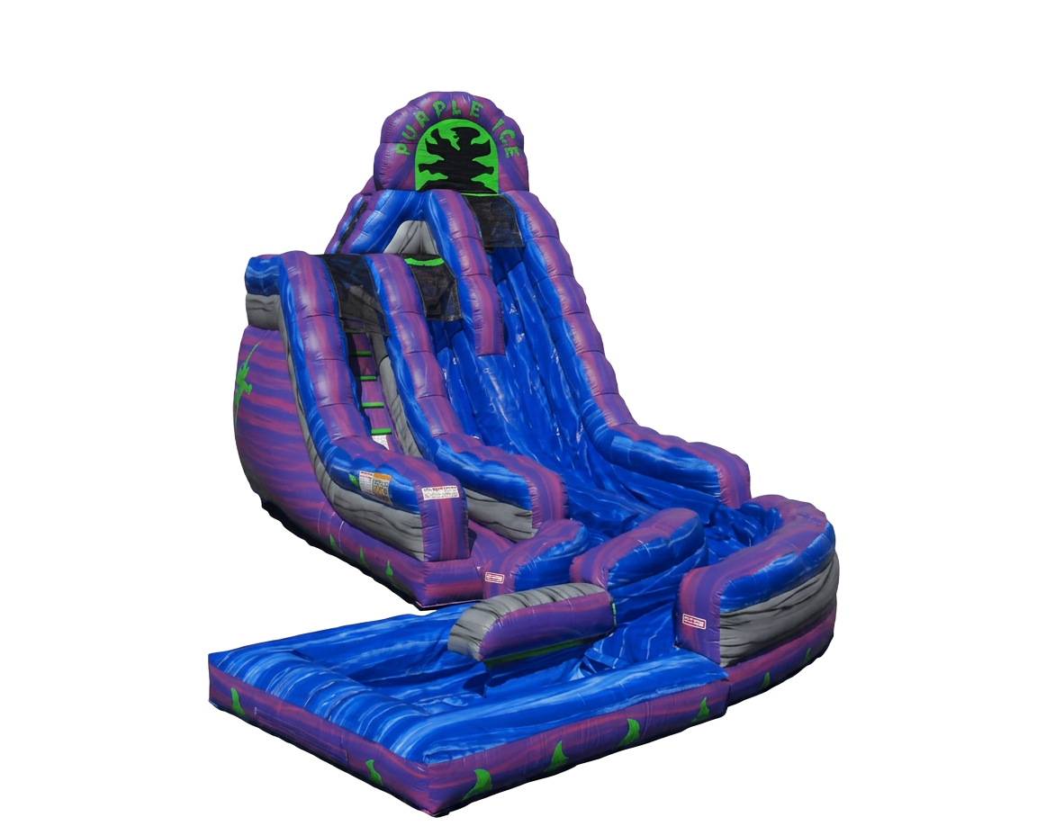 Purple Ice 19FT Dual Lane Water Slide